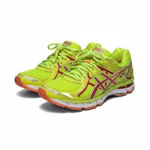 ASICS GT-2000 2 Women's Running Shoes Size 8.5 Flash Yellow Pink. EUC